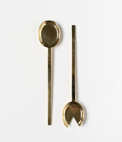 Pure Brass Serving Spoon Set - Rose & Fitzgerald