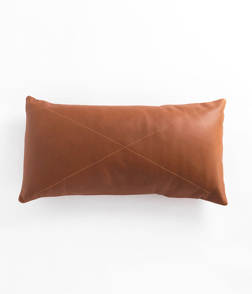 Leather Safari Lumbar Pillow - Rose & Fitzgerald