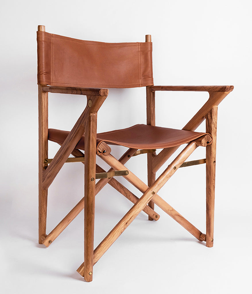 Baker's Modern Safari Chair - Teak - Rose & Fitzgerald