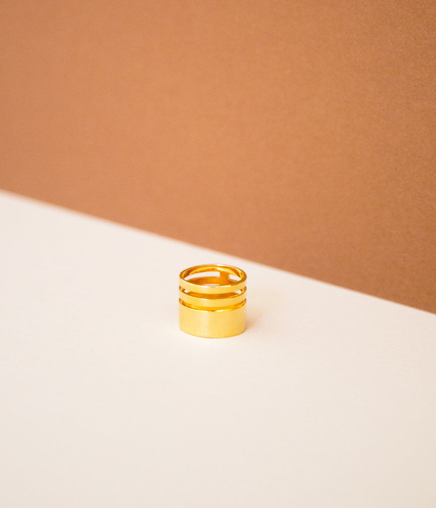 Triple Band Ring - Gold Vermeil - Rose & Fitzgerald